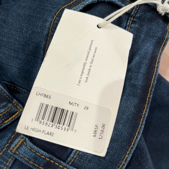 NWT Frame Denim Le High Waist Flare Jeans Majesty Blue 29 - Picture 10 of 11